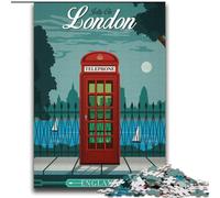 Puzzles pour Adolescents 2000 pièces Puzzle Londres, pour Les 14 Ans et Plus Convient aux Couples Activités Amusantes à la Maison, Cadeau d'anniversaire, Cadeaux de Voyage 70x100cm