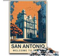 Puzzles pour Adolescents 2000 pièces San Antonio Texas, Jouets éducatifs, idéal comme Cadeau pour Toute la Famille, pour Les Enfants de 14 Ans et Plus, 70x100cm