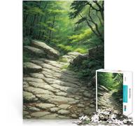 Puzzles pour Adolescents 2000 pièces Sentier de la forêt rocheuse Jouets à Faire soi-même Cadeaux pour Les Amis et la Famille 70x100cm