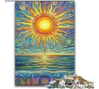 Puzzles pour Adolescents 2000 pièces Soleil Levant sur l'océan Jeu Stimulant Jouets Offrez des Cadeaux pour Toute la Famille à partir de 14 Ans 70x100cm