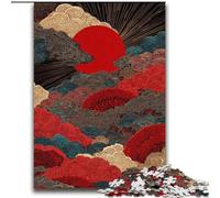 Puzzles pour Adolescents 2000 pièces Style Japonais Vagues Jeu Familial Soulagement du Stress Défi Difficile Convient aux Couples 70x100cm
