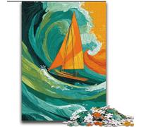 Puzzles pour Adolescents, 2000 pièces, thème Bateau naviguant sur la mer, avec Père Noël, pour Les 14 Ans et Plus (70x100cm).