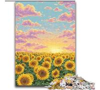 Puzzles pour Adolescents 2000 pièces Tournesol Fantastique Défi d'intelligence cérébrale Jouets addictifs Cadeau Amusant pour Les 14 Ans et Plus 70x100cm