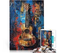 Puzzles pour Adolescents 2000 pièces Ukulélé sur Fond Abstrait Jouet éducatif intellectuel décompressant Super Cadeau 70x100cm