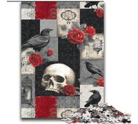 Puzzles pour Adolescents 2000 Puzzles Corbeau Squelette Difficile Dur Cadeaux pour Les Amis et la Famille Convient pour Et 14 70x100cm