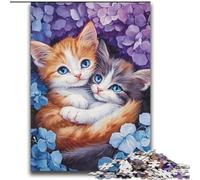 Puzzles pour Adolescents 2000 Puzzles Deux Chats blottis Ensemble Entraînez Votre Cerveau et Vos Mains Cadeaux pour Les Amis et la Famille 70x100cm