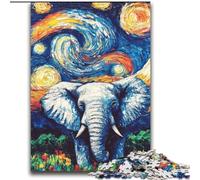 Puzzles pour Adolescents 2000 Puzzles Éléphant du Ciel Nocturne Jouet intellectuel Jeu pour la décoration de la Maison pour Les 14 Ans et Plus 70x100cm