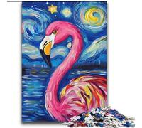 Puzzles pour Adolescents 2000 Puzzles Flamingo Night Sky Difficile à compléter mais Amusant et Humoristique Anniversaire Unique et Cadeaux 70x100cm