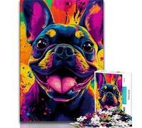Puzzles pour Adolescents 2000 Puzzles Happy Bulldog, Jeu Stimulant et Jeu Familial, Cadeau d'anniversaire, Cadeaux, Art Mural 70x100cm