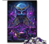 Puzzles pour Adolescents 2000 Puzzles Hibou mystérieux Jeu Stimulant et Jeu Familial Cadeaux du Père Noël Secret 70x100cm