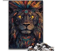 Puzzles pour Adolescents 2000 Puzzles Lion Indien Difficile à compléter mais Amusant et Humoristique Anniversaire Unique et Cadeaux 70x100cm