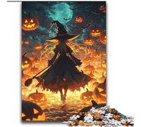 Puzzles pour Adolescents 2000 Puzzles Sorcière d'halloween, Jeu Familial Anti-Stress, défi Difficile adapté aux Couples 70x100cm