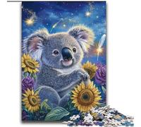 Puzzles pour Adolescents 2000 Puzzles Tournesol Koala, Jeu Stimulant et Jeu Familial, Cadeau d'anniversaire, Cadeaux, Art Mural 70x100cm