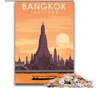 Puzzles pour Adolescents 2000 Puzzles Voyage à Bangkok en Thaïlande, adaptés aux Personnes de 14 Ans et Plus Jeux éducatifs Cadeaux du Père Noël Secret 70x100cm