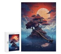 Puzzles pour Adolescents 300 PCS A Tree House on Lake Puzzles pour Adolescents Jeux Relaxants Assemblage De Motifs Cadeaux Uniques d'anniversaire Et De Noël 300 PCS