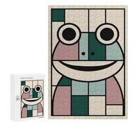 Puzzles pour Adolescents 300 PCS Abstract Frog Art Puzzles pour Adultes Jeux Amusants Décoration Parfaite Cadeaux Uniques d'anniversaire Et De Noël 300 PCS