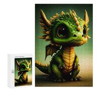 Puzzles pour Adolescents 300 PCS Adorable Baby Dragon Figurine Puzzles pour Adolescents, Jouets Anti-Stress, Décoration Murale, Cadeaux d'anniversaire Et De Noël Uniques 300 PCS