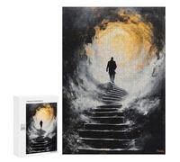 Puzzles pour Adolescents 300 PCS Ascend Into Light - Mystical Journey Upward Into The Unknown Puzzles pour Adultes Jeux Familiaux pour S'amuser en Famille Offrez des Cadeaux pour Toute La Famille 300