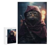 Puzzles pour Adolescents 300 PCS Assasins Creed Ninja Cat Puzzles pour Adultes Jouets Anti-Stress Améliorent La Mémoire Difficiles Et Stimulants 300 PCS