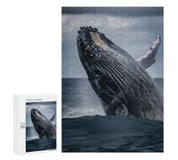 Puzzles pour Adolescents 300 PCS Beautiful Whale Puzzles pour Adultes, Jouets Anti-Stress, Activités Amusantes À Faire À La Maison, 300 PCS