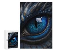 Puzzles pour Adolescents 300 PCS Blue Dragon Eye Puzzles pour Adultes Jouets Anti-Stress pour S'amuser en Famille Interaction Parent-Enfant 300 PCS