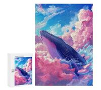 Puzzles pour Adolescents 300 PCS Celestial Whale Puzzles pour Adultes - Jeu Manuel Anti-Stress - Cadeaux Uniques pour Anniversaire Et Noël 300 PCS