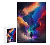 Puzzles pour Adolescents 300 PCS Colorful Clouds A Journey Through Vibrant Skies Puzzles pour Adultes Jeux De Société en Famille Améliorer La Mémoire Cadeaux d'anniversaire Uniques 300 PCS