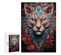 Puzzles pour Adolescents 300 PCS Colorful Tiger Art Print-24 Puzzles pour Adolescents Améliorent La Mémoire Difficiles À Compléter Jeux Stimulants 300 PCS