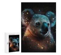 Puzzles pour Adolescents 300 PCS Cosmic Koala Art Print-1 Puzzles pour Adultes Assemblage De Modèles De Puzzles Défi À Réaliser Soirée Jeux Et Divertissement en Famille 300 PCS
