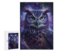 Puzzles pour Adolescents 300 PCS Cosmic Owl Art Print-11 Puzzles Jeux De Détente Décoration Parfaite Cadeaux Uniques d'anniversaire Et De Noël 300 PCS
