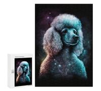 Puzzles pour Adolescents 300 PCS Cosmic Poodle Art Print-2 Puzzles pour Adolescents Améliorent La Mémoire Difficiles À Compléter Jeux Stimulants 300 PCS