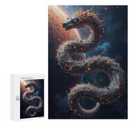 Puzzles pour Adolescents 300 PCS Cosmic Serpent Puzzles pour Adolescents, Jouets Anti-Stress, Décoration Murale, Cadeaux d'anniversaire Et De Noël Uniques 300 PCS