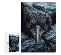 Puzzles pour Adolescents 300 PCS Curious Raven Flying Puzzles pour Adultes Jeux Relaxants Décoration Murale Activités Amusantes À La Maison 300 PCS