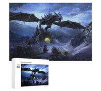 Puzzles pour Adolescents 300 PCS Dragon's Lair in The Mountains Puzzle Anti-Stress, Jouet Idéal pour Une Décoration Amusante À La Maison, 300 PCS