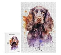 Puzzles pour Adolescents 300 PCS English Springer Spaniel Puzzles, Jeux Relaxants, Décoration Intérieure, Cadeaux Et Idées Cadeaux Uniques pour Un Anniversaire 300 PCS
