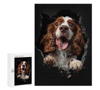 Puzzles pour Adolescents 300 PCS English Springer Spaniel Puzzles pour Adultes, Jouets Anti-Stress, Activités Amusantes À Faire À La Maison, 300 PCS