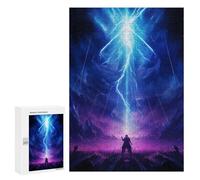 Puzzles pour Adolescents 300 PCS Epic Lightning Puzzles pour Adolescents Jeux Relaxants Assemblage De Motifs Cadeaux Uniques d'anniversaire Et De Noël 300 PCS