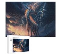 Puzzles pour Adolescents 300 PCS Fantasy Art Giraffe Casse-têtes pour Adultes Jeu De Réflexion Assemblage De Motifs Interaction Parent-Enfant 300 PCS