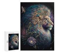 Puzzles pour Adolescents 300 PCS Fantasy Lion Art Print-9 Puzzles pour Adultes Assemblage De Modèles De Puzzles Défi À Réaliser Soirée Jeux Et Divertissement en Famille 300 PCS