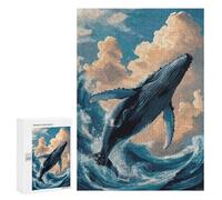 Puzzles pour Adolescents 300 PCS Fantasy Sea Whale Puzzles pour Adolescents, Jouets Anti-Stress, Décoration Murale, Cadeaux d'anniversaire Et De Noël Uniques 300 PCS