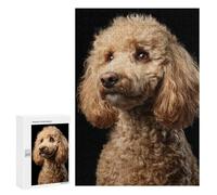 Puzzles pour Adolescents 300 PCS Fluffy Poodle Dog Breed Puzzles pour Adultes Assemblage De Modèles De Puzzles Défi À Réaliser Soirée Jeux Et Divertissement en Famille 300 PCS