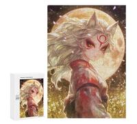 Puzzles pour Adolescents 300 PCS Fox Mask Moonlit Fantasy Puzzles pour Adolescents Améliorent La Mémoire Difficiles À Compléter Jeux Stimulants 300 PCS