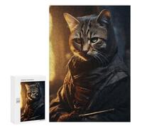 Puzzles pour Adolescents 300 PCS Funny Shinobi Ninja Cat Puzzles pour Adultes Jouets Anti-Stress Améliorent La Mémoire Difficiles Et Stimulants 300 PCS
