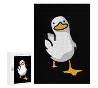 Puzzles pour Adolescents 300 PCS Funny White Duck Puzzles pour Adultes Jeux Relaxants pour S'amuser en Famille Cadeaux De Noël Et d'anniversaire 300 PCS