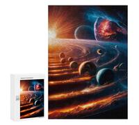 Puzzles pour Adolescents 300 PCS Galactic Dance of Orbits Puzzles pour Adultes Jeu Familial Décoration Parfaite Difficile À Compléter 300 PCS