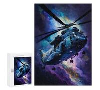 Puzzles pour Adolescents 300 PCS Galactic Helicopter Adventure -3 Puzzles pour Adultes Assemblage De Modèles De Puzzles Défi À Réaliser Soirée Jeux Et Divertissement en Famille 300 PCS