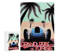 Puzzles pour Adolescents 300 PCS Grand Prix De Tunisie 26 Mai 1933 Puzzles pour Adolescents, Jouets À Faire Soi-même, Activités Amusantes À La Maison pour Passer Le Temps, 300 PCS