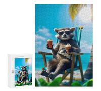 Puzzles pour Adolescents 300 PCS Healing The Beach Casse-têtes pour Adultes Jeu De Réflexion Assemblage De Motifs Interaction Parent-Enfant 300 PCS
