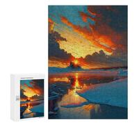Puzzles pour Adolescents 300 PCS Iceland Lake and Mountains Puzzles pour Adolescents, Jouets Anti-Stress, Décoration Murale, Cadeaux d'anniversaire Et De Noël Uniques 300 PCS