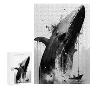 Puzzles pour Adolescents 300 PCS Inky Whale Emerging Puzzles pour Adultes, Jouets Anti-Stress, Activités Amusantes À Faire À La Maison, 300 PCS